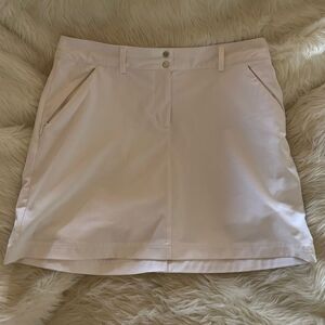 White golf skort